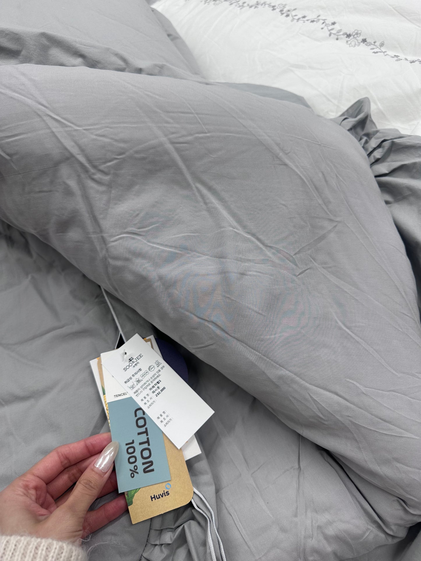 韓國天絲棉被酒店級刺繡款