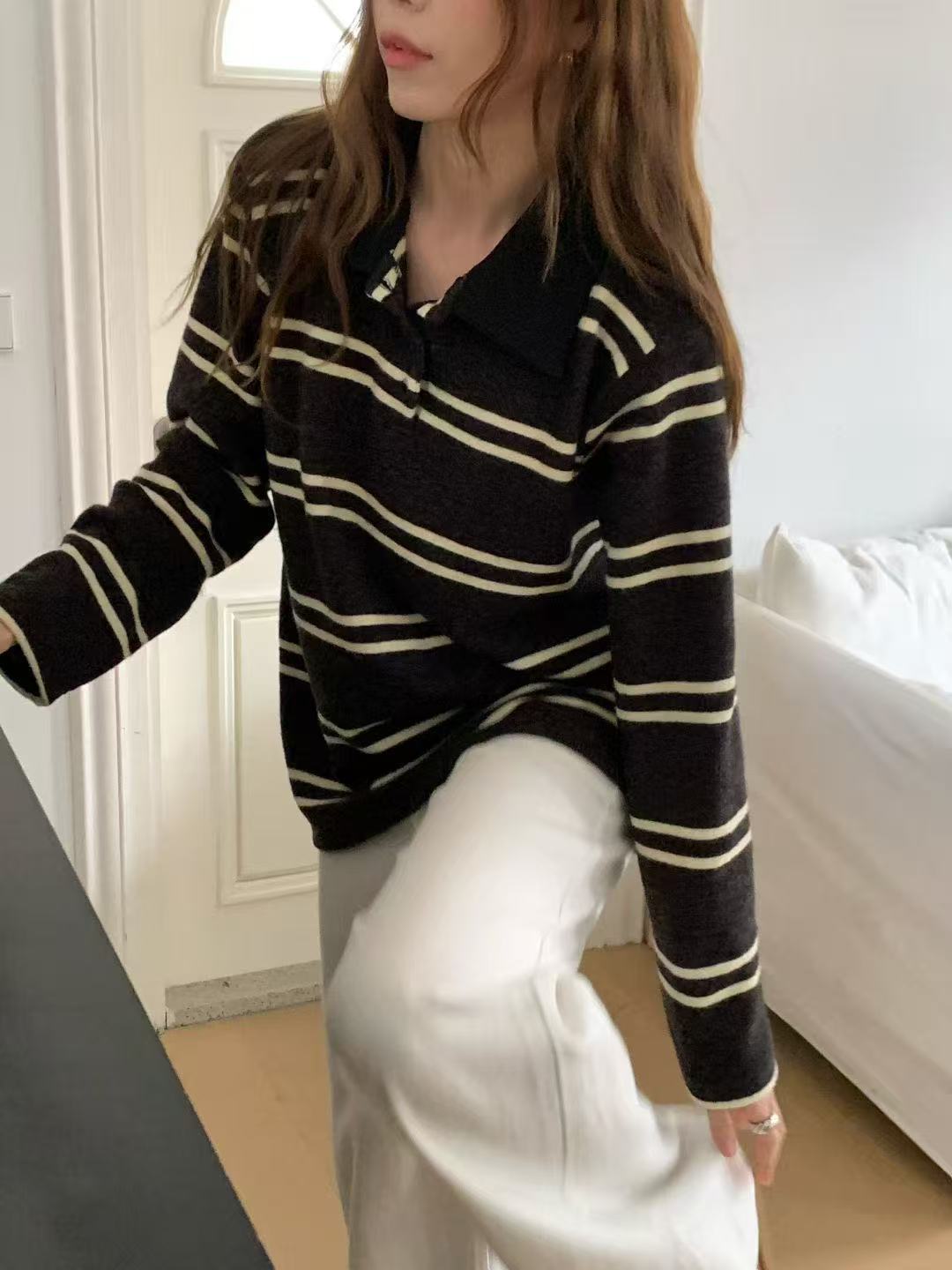 40% Wool Striped Top