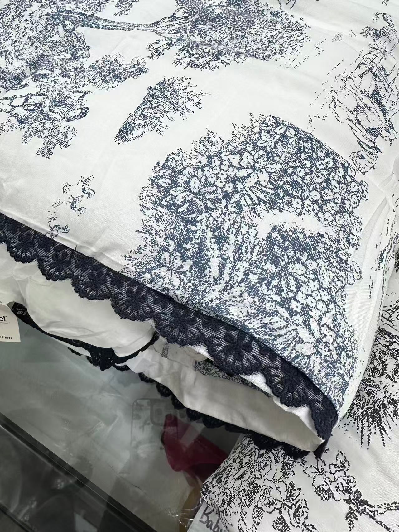 韓國天絲棉被蕾絲經典花花