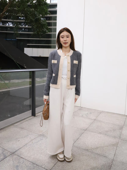 Tweed Fluffy Cardigan