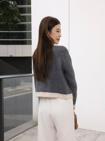 Tweed Fluffy Cardigan