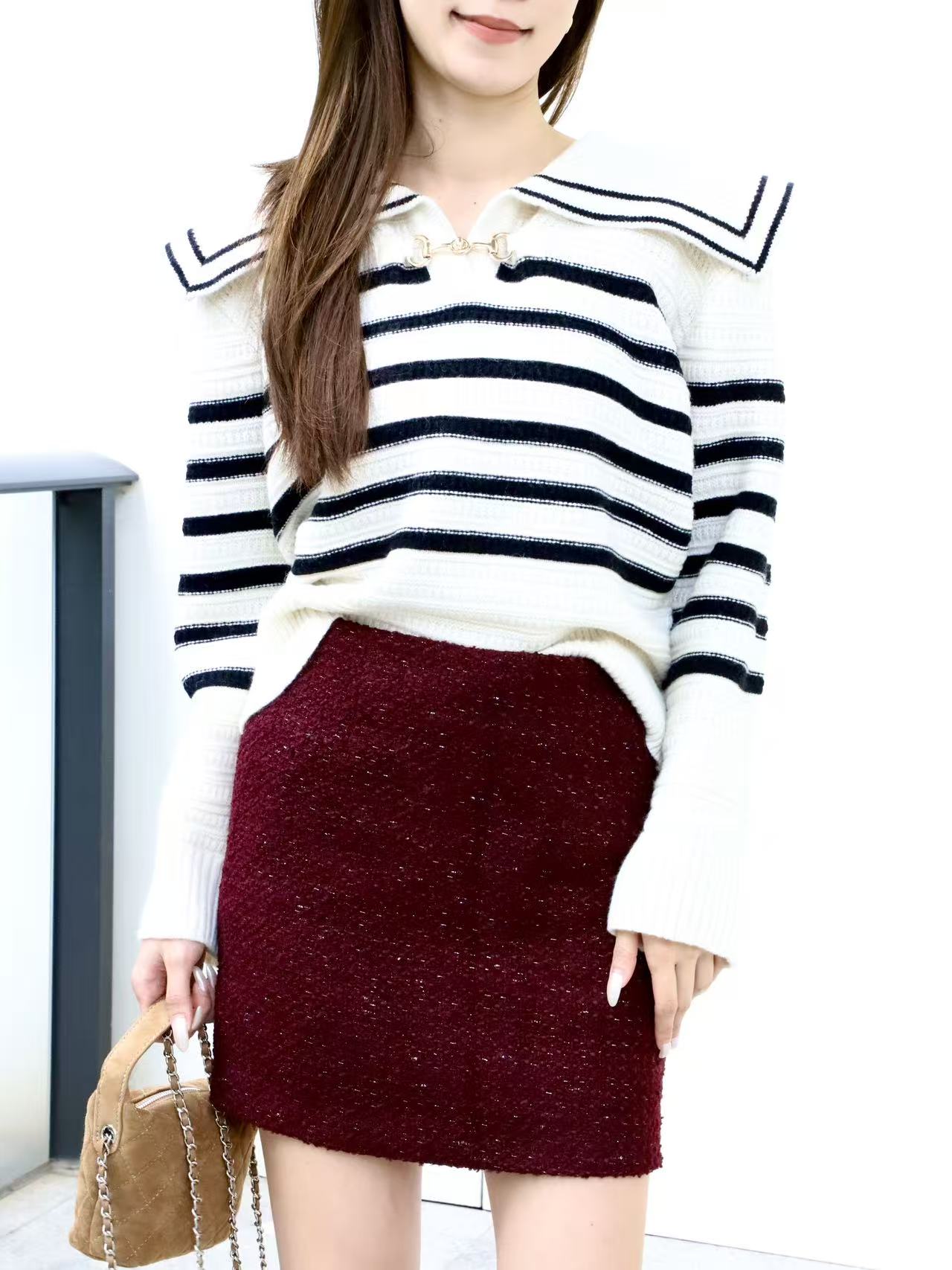 Christmas Red Bling Skirt