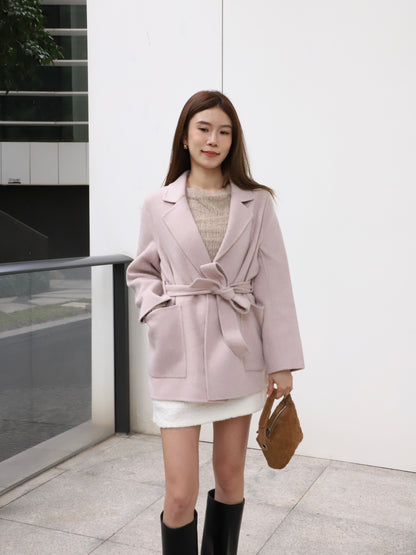 Doubled Wool Pink Blazer