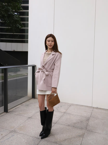 Doubled Wool Pink Blazer