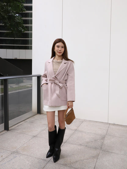 Doubled Wool Pink Blazer