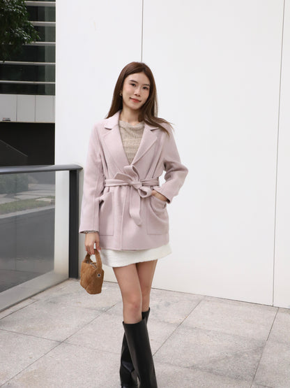 Doubled Wool Pink Blazer