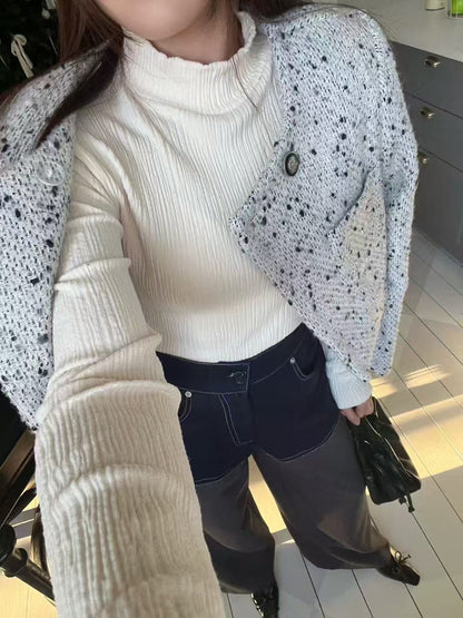 Tweed Snow Cropped Jacket