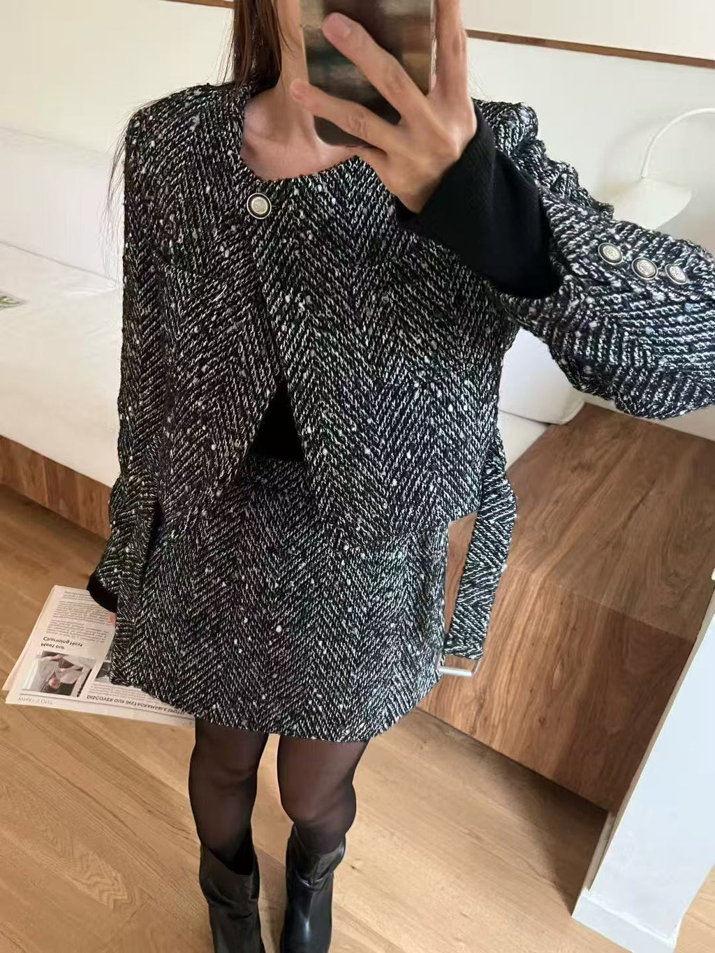 Tweed Snow Skirt