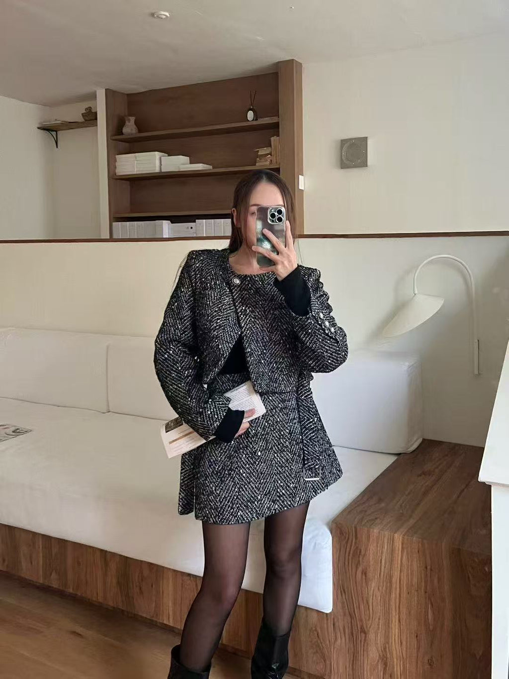 Tweed Snow Skirt