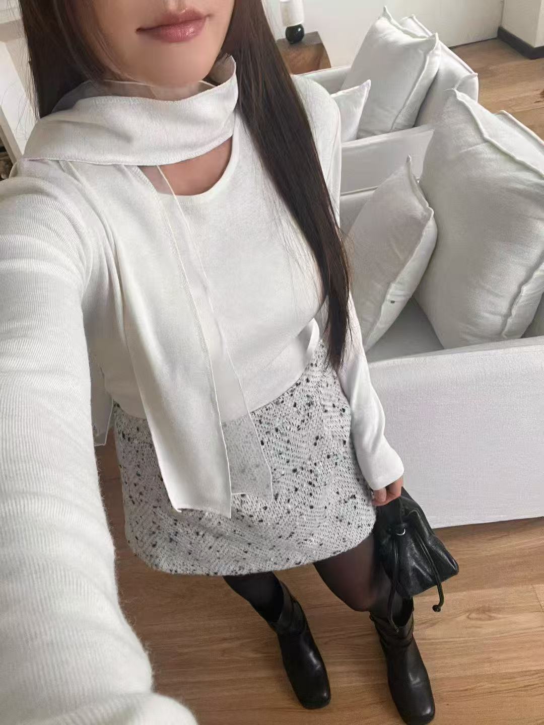 Tweed Snow Skirt
