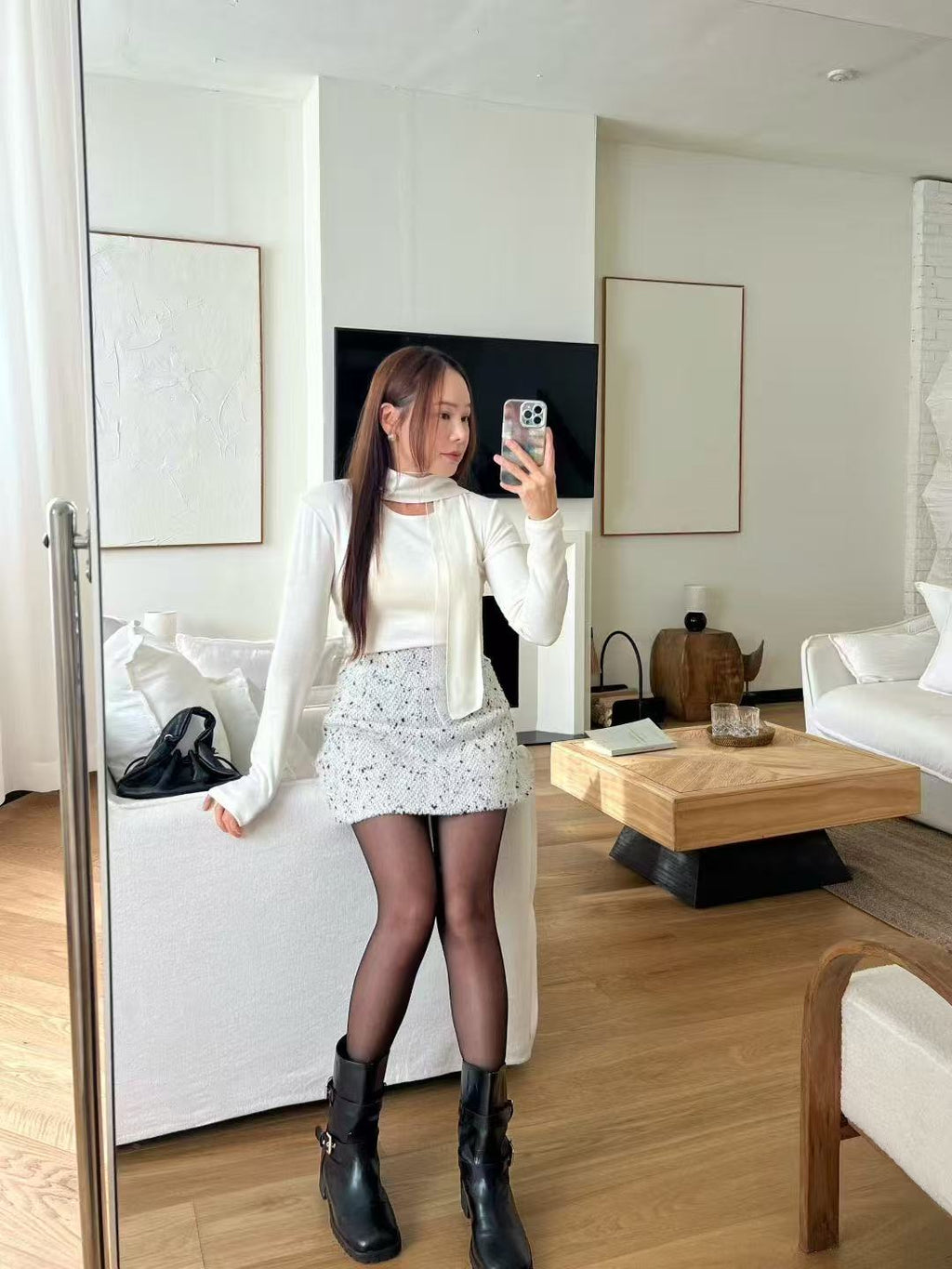 Tweed Snow Skirt