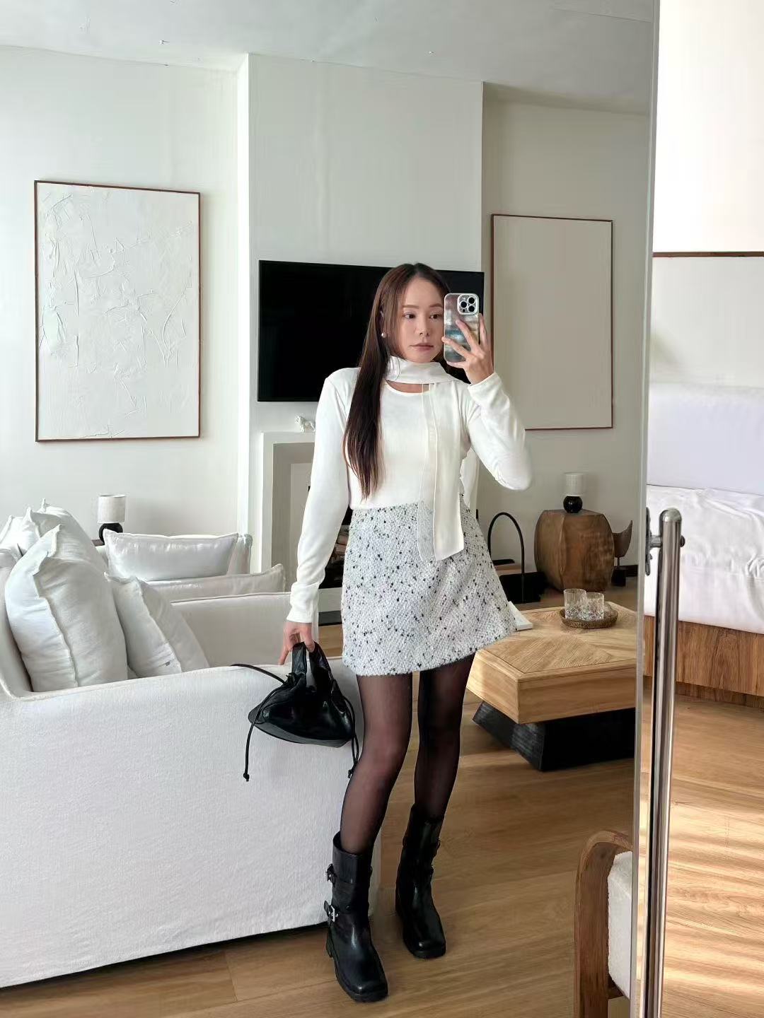 Tweed Snow Skirt
