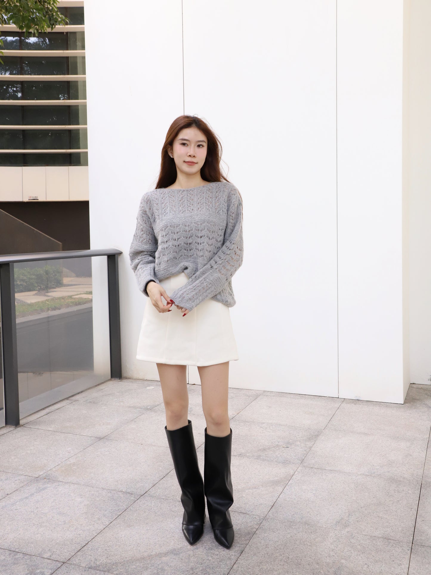 Knitted Snowy Sweater