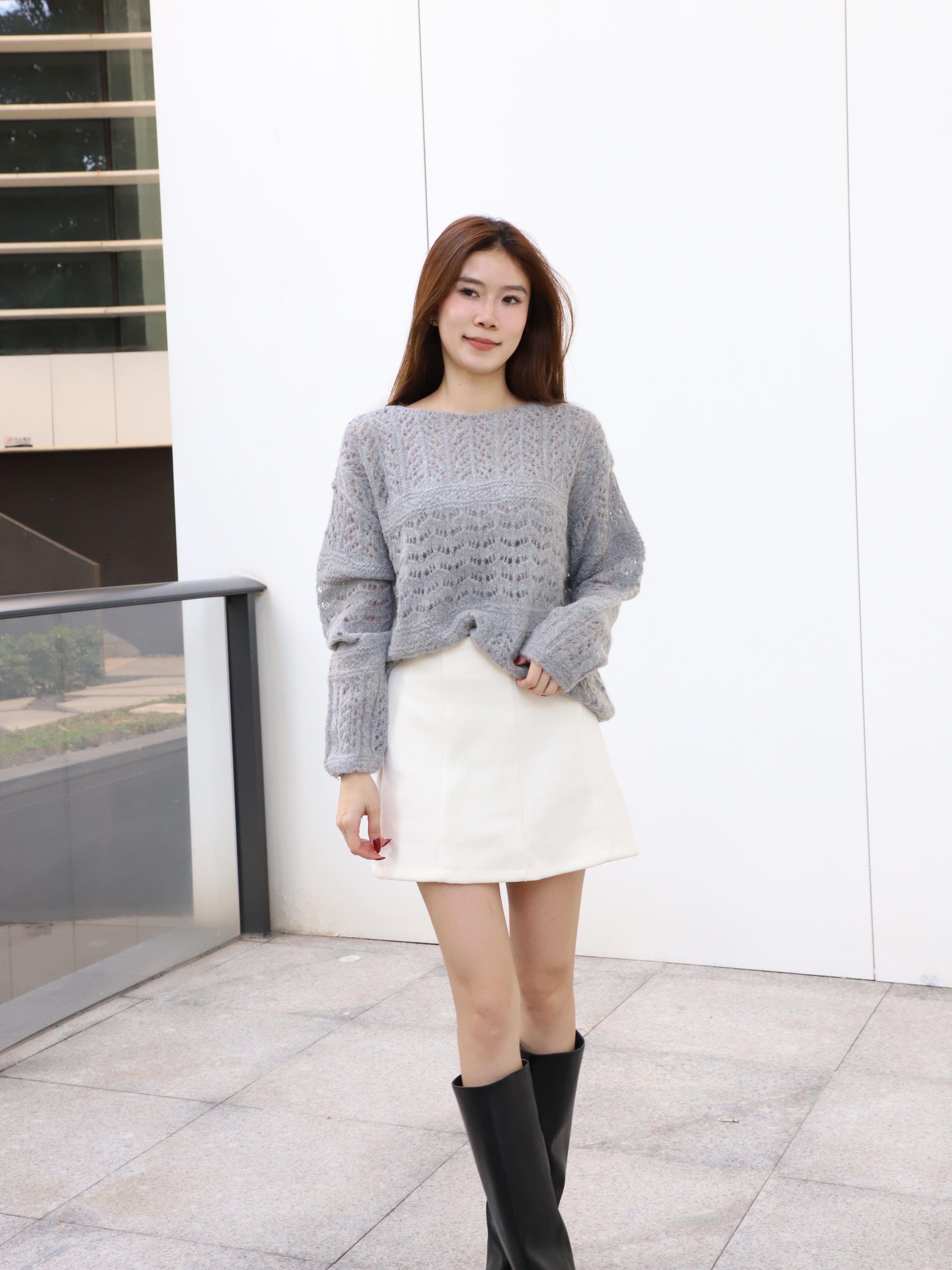 Knitted Snowy Sweater