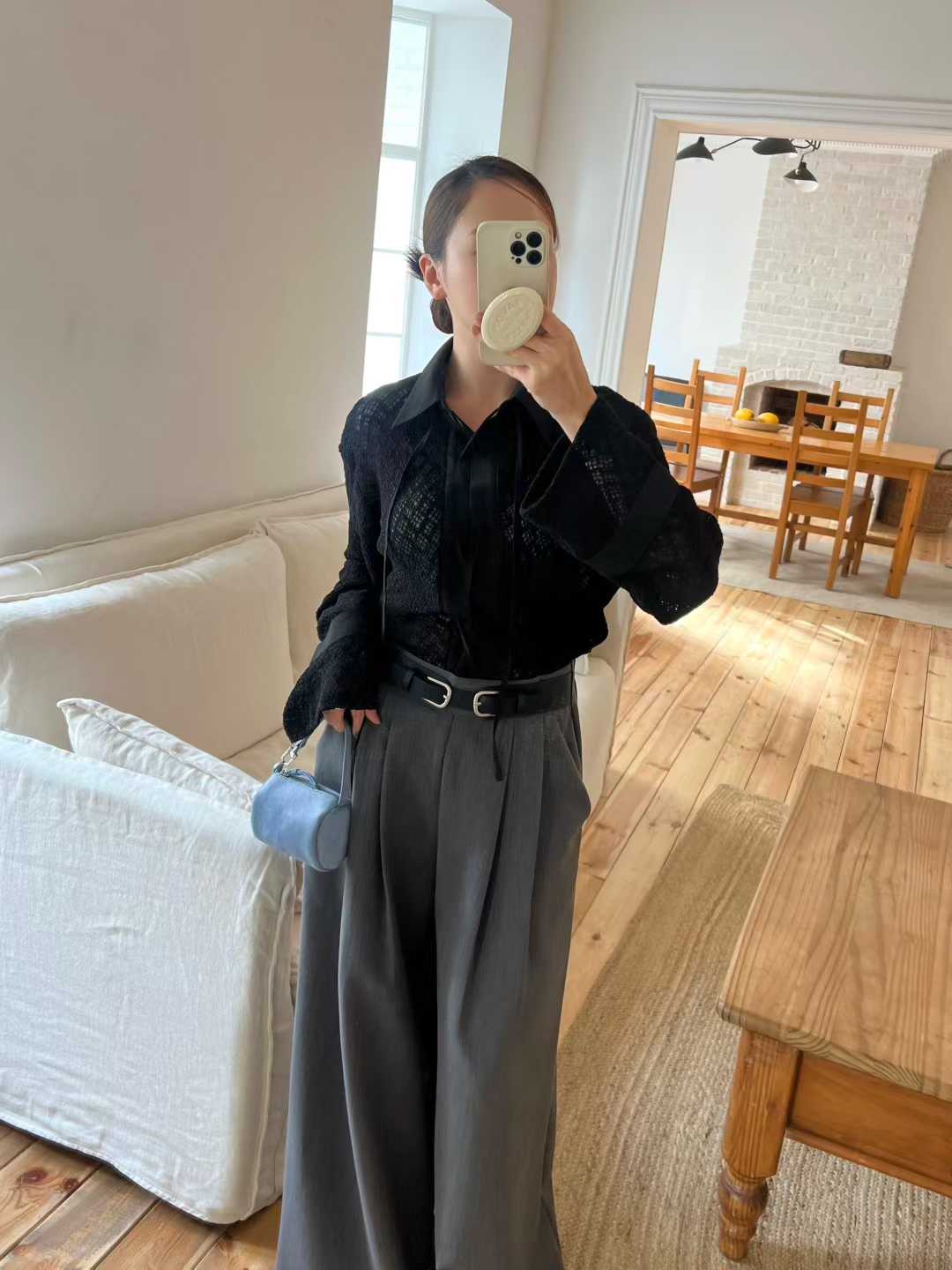 Whole Lace Tied Shirt