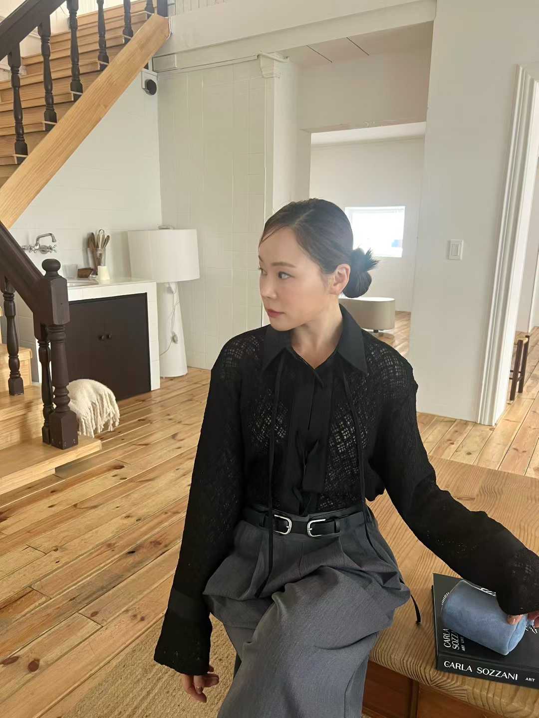 Whole Lace Tied Shirt