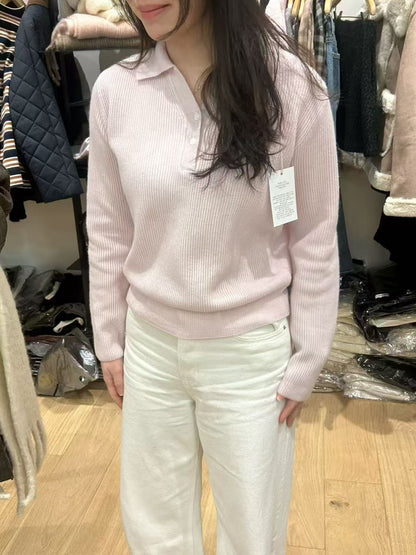 Collar Neck wool Top