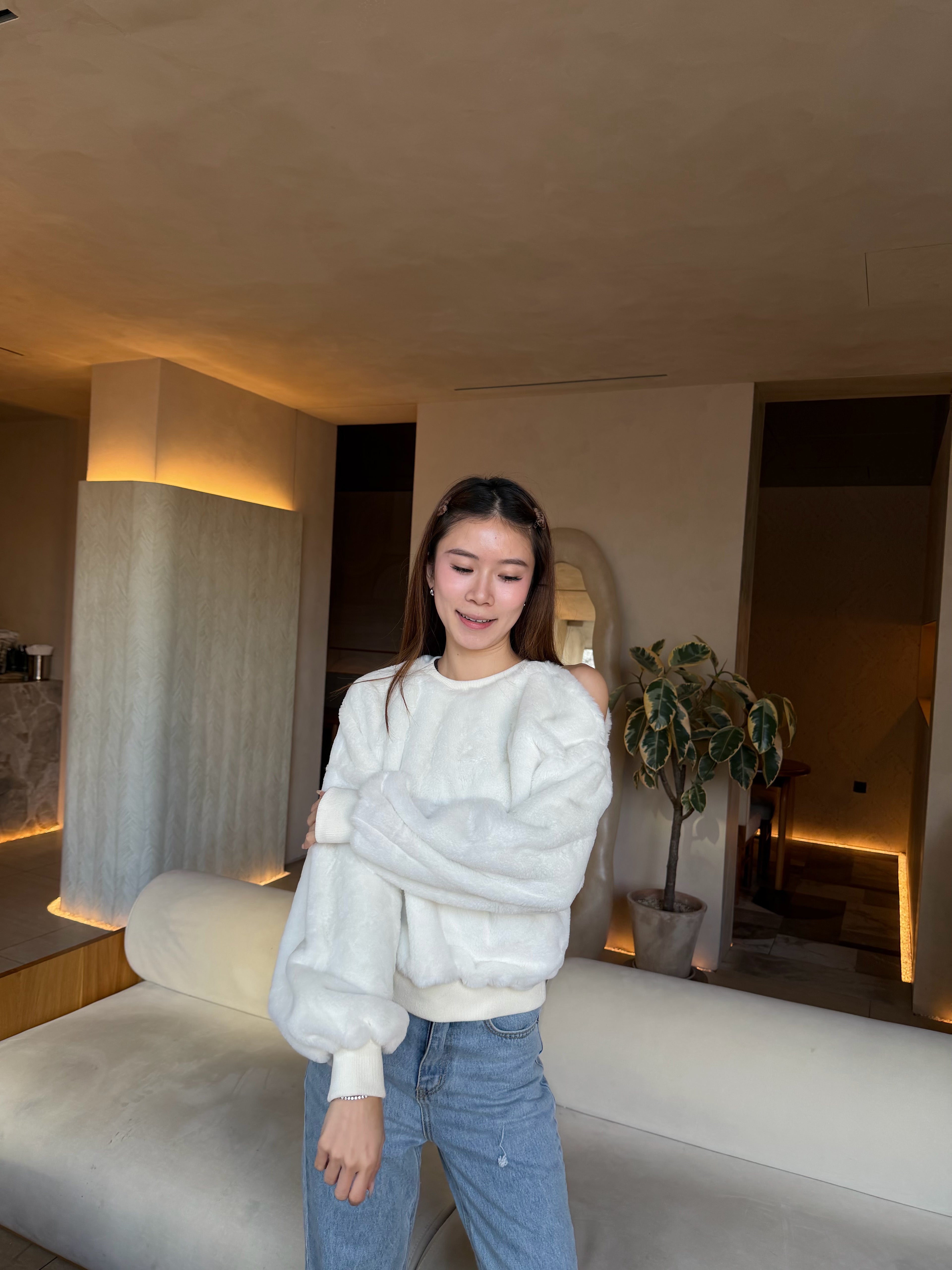 Fluffy Bear Holes Sweater