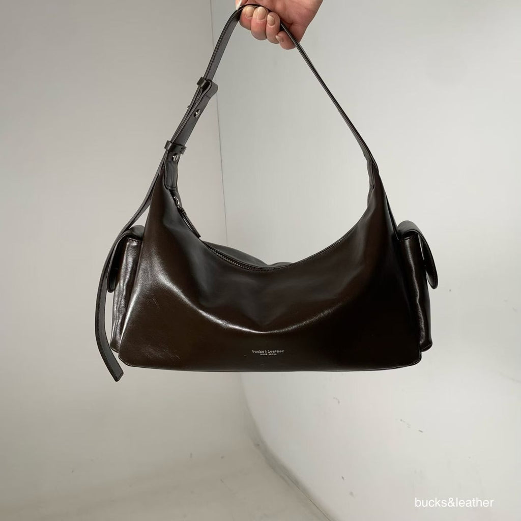 26SS Cargo On Shoulder Leather Bag