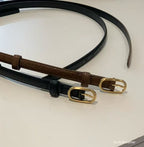 26SS B&L Thin Leather Belt