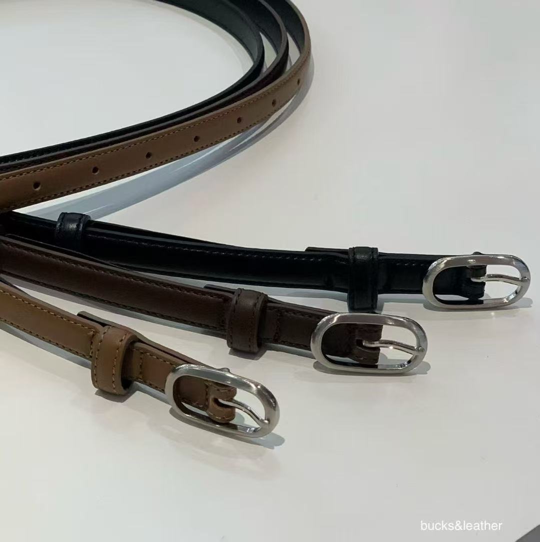 26SS B&L Thin Leather Belt