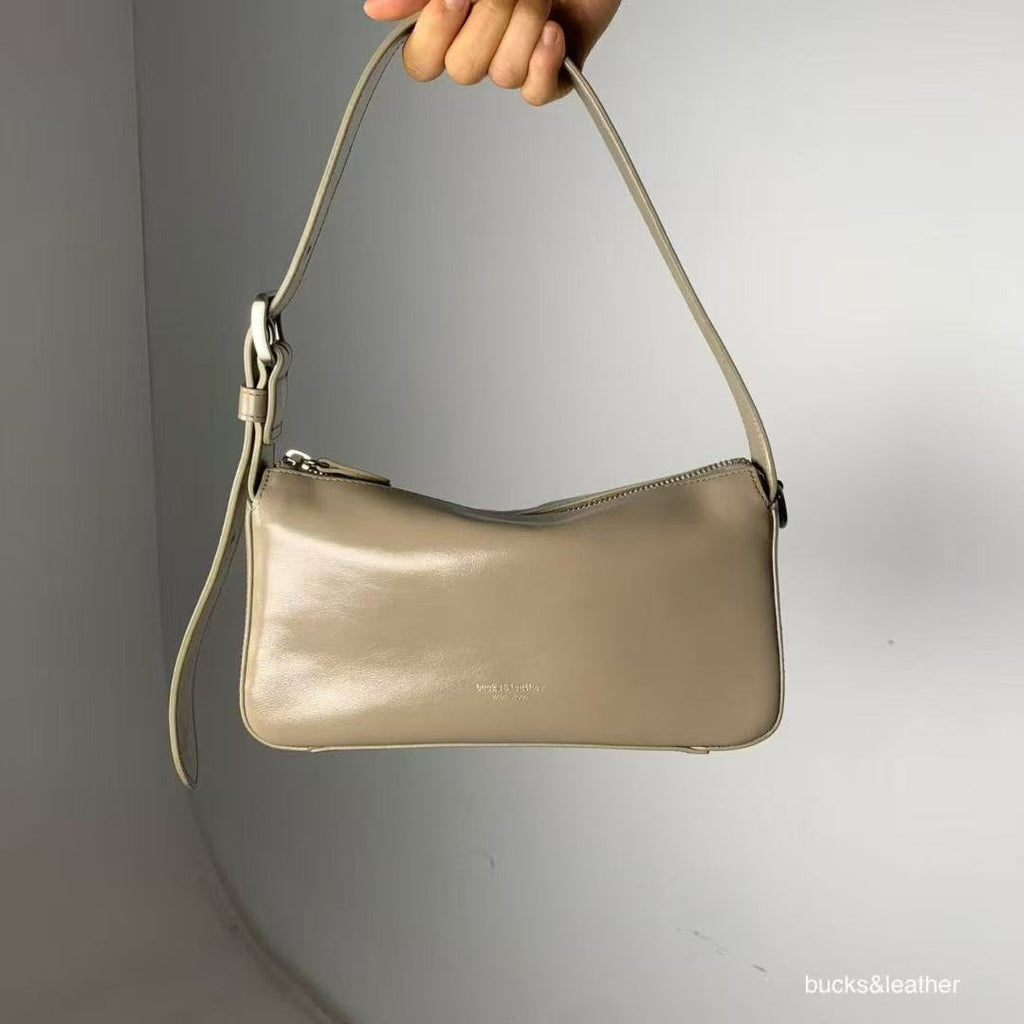 26SS Big Button Side Leather Bag 牛皮亮面