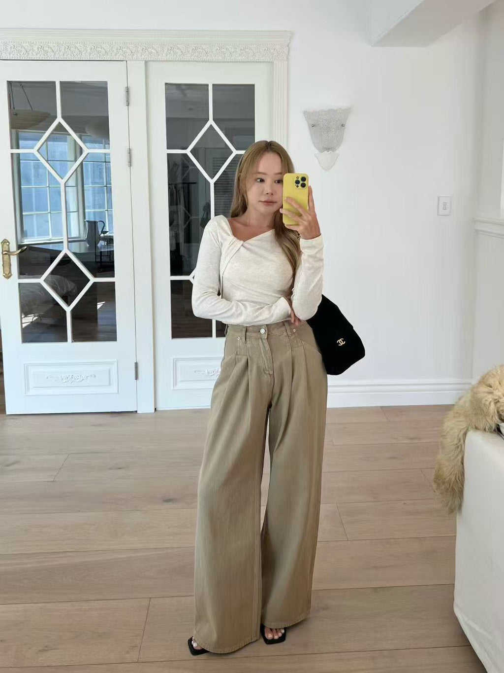 Side Tied Long Sleeves Top