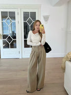 Side Tied Long Sleeves Top