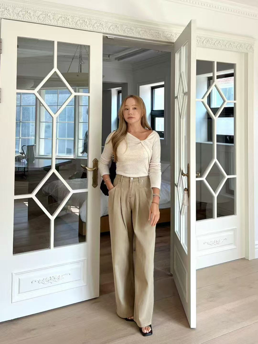 Wide Leg Denim Jeans