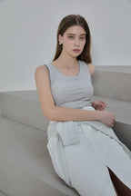 Outline Cotton Tank Top