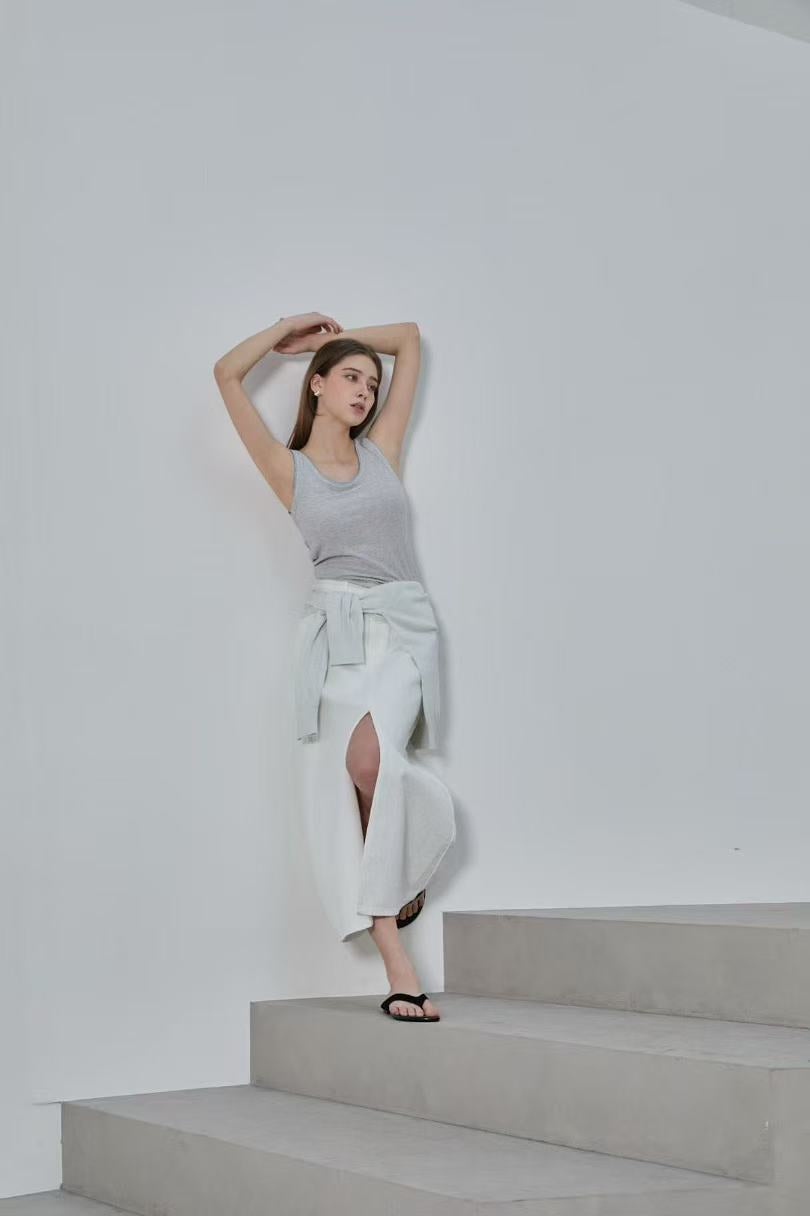 Outline Cotton Tank Top