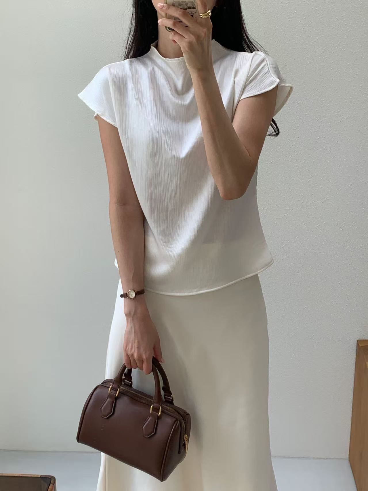 Silky Bling French T Top