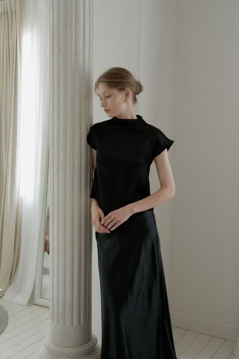 Silky Bling French T Top