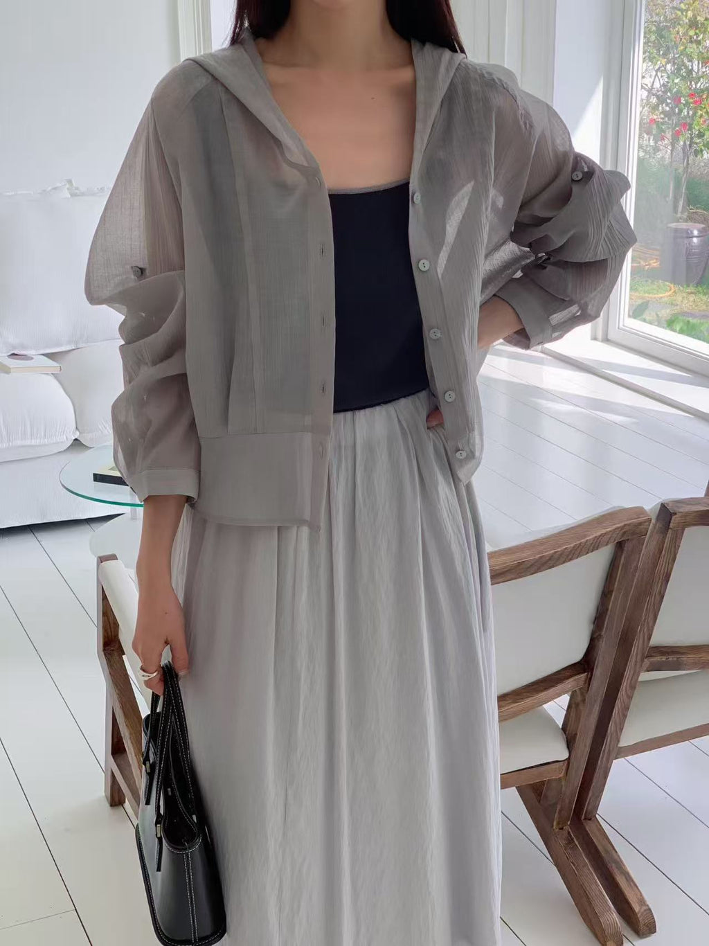Hooded Shirt Jacket