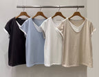 Double Layered Cotton T Top