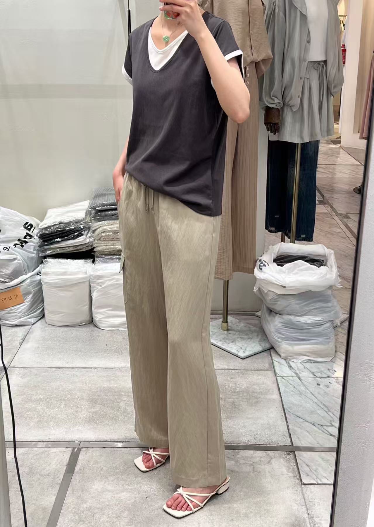 Double Layered Cotton T Top