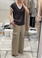 Double Layered Cotton T Top