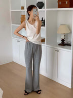 Cotton Flexible Flare Pants