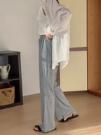 Cotton Flexible Flare Pants