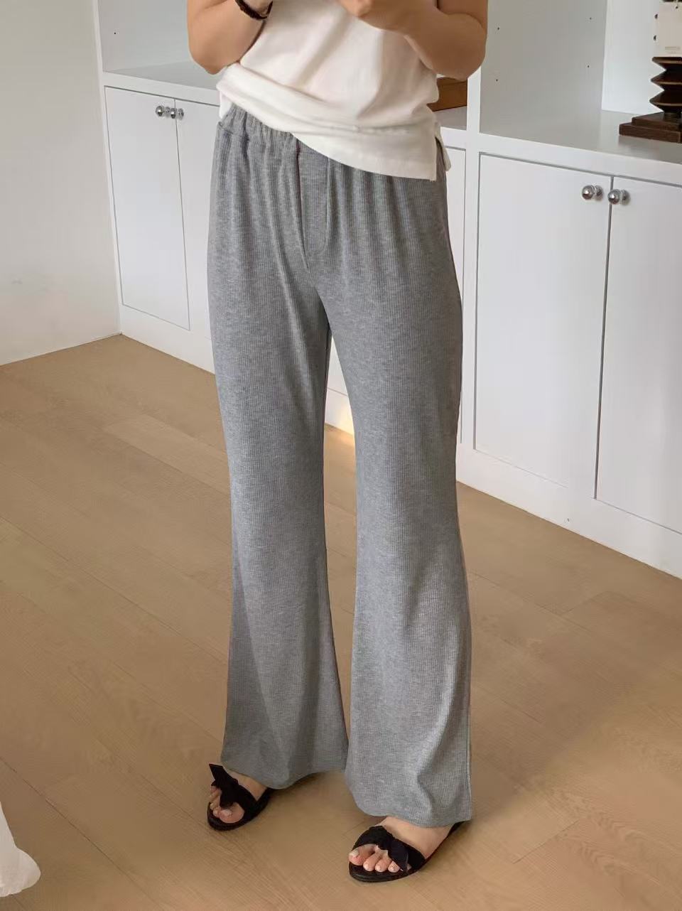 Cotton Flexible Flare Pants