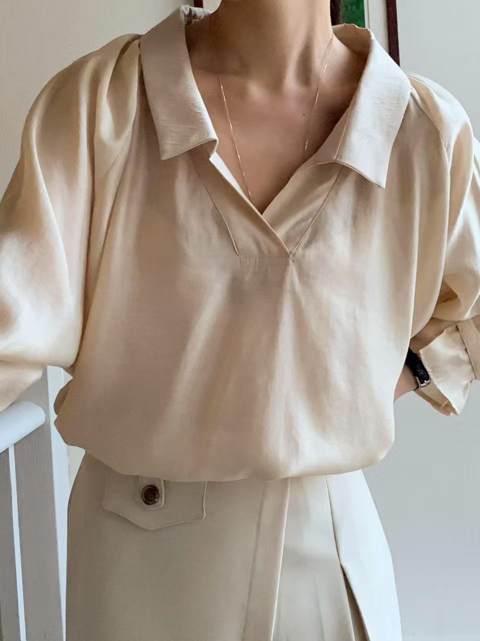 V neck Summer Shirt