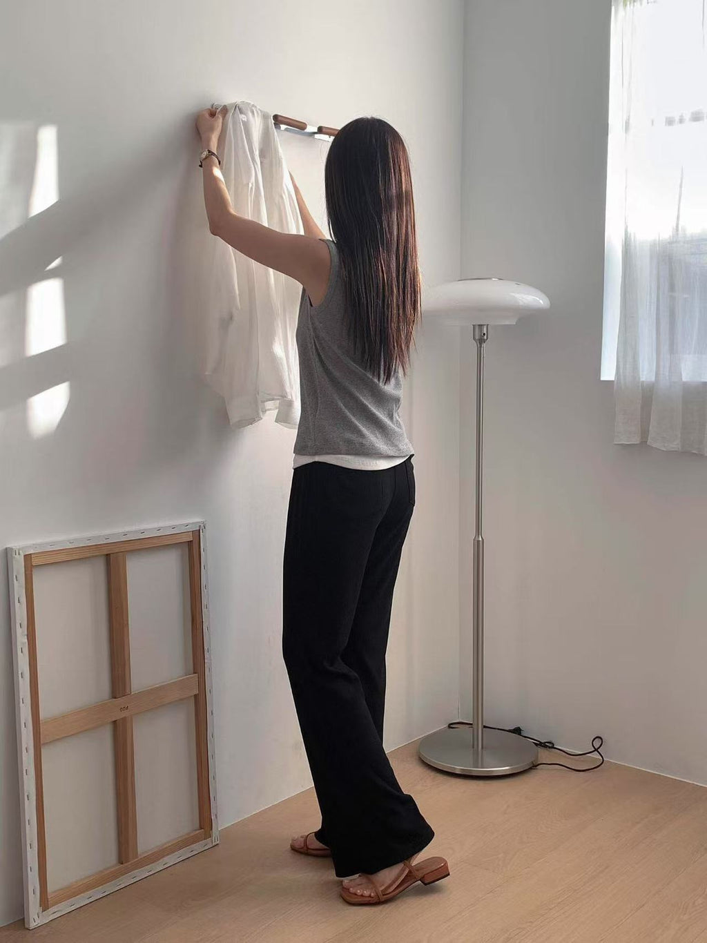 Cotton Flexible Flare Pants