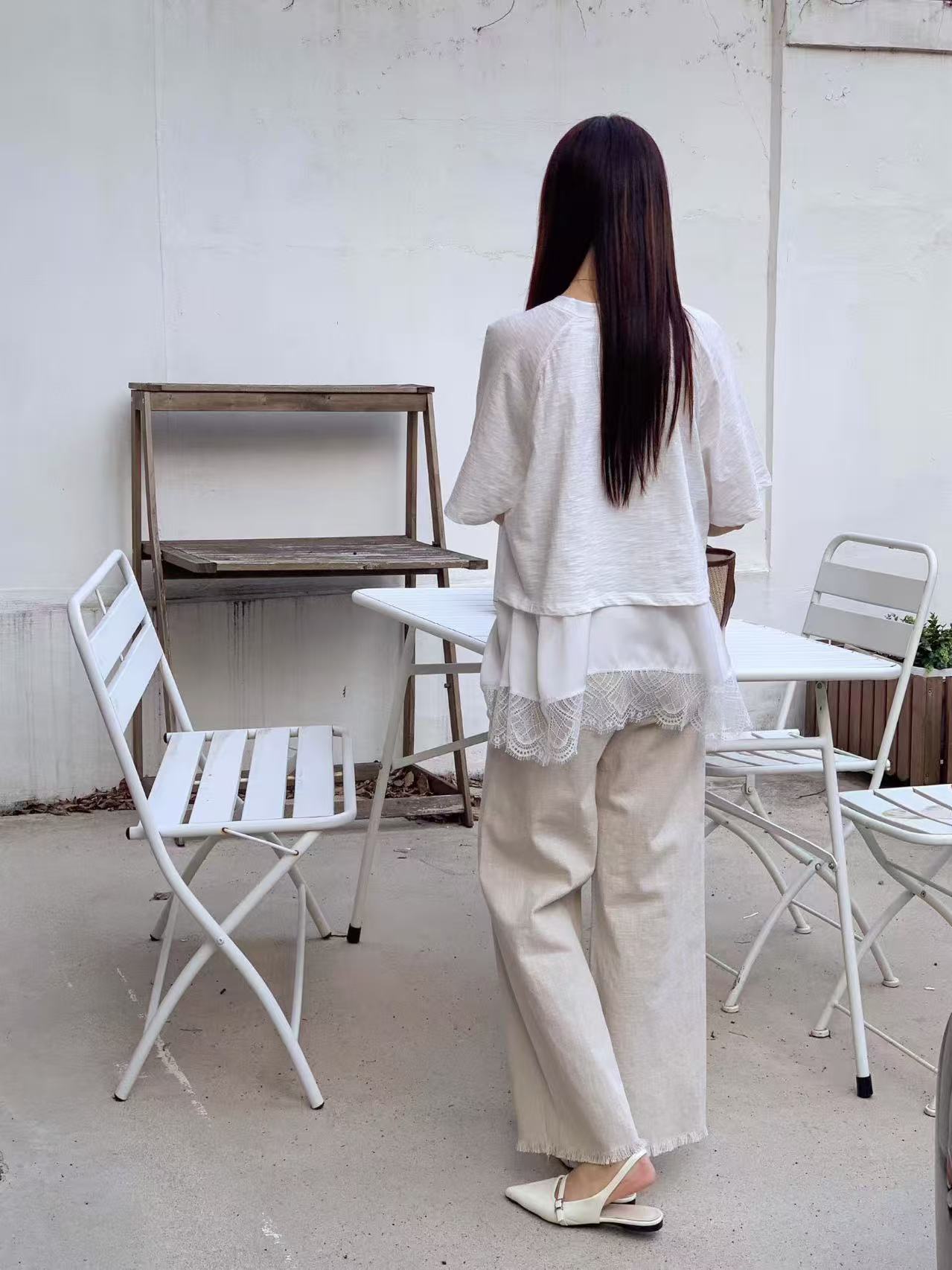 Double Layered Lace T Top