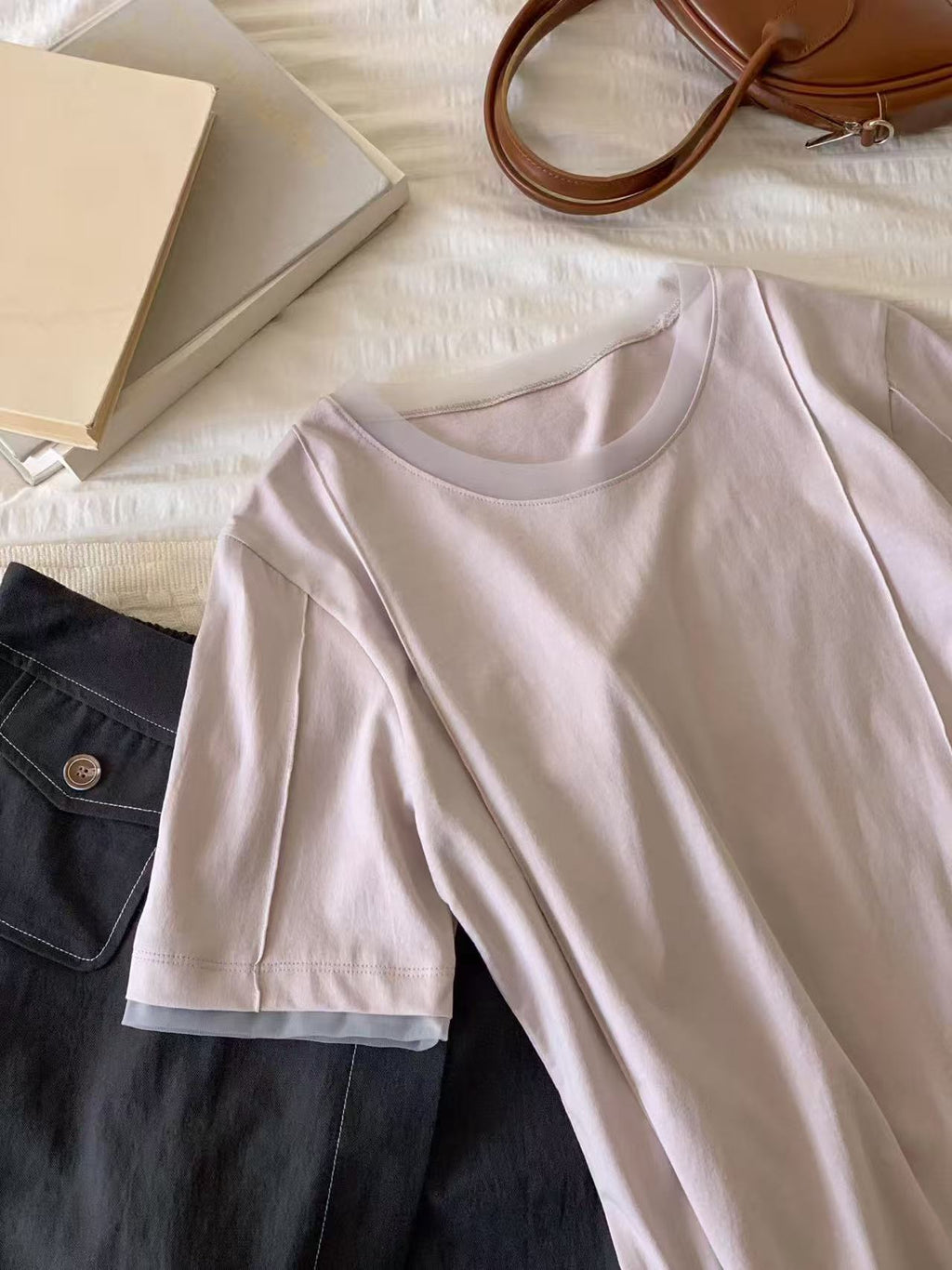 Lace Cotton T Top