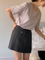 Lace Cotton T Top