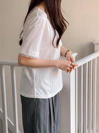 Lace Cotton T Top