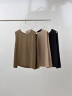 Office Chiffon A Lined Tank Top