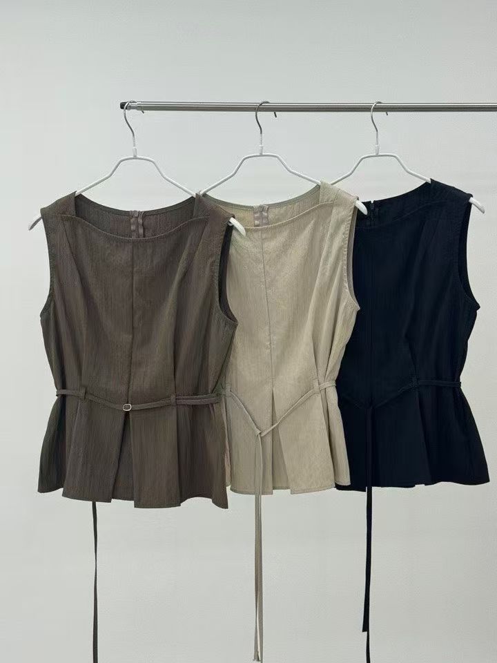 Linen Tied Tank Top
