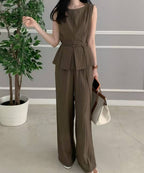 Linen Tied Tank Top