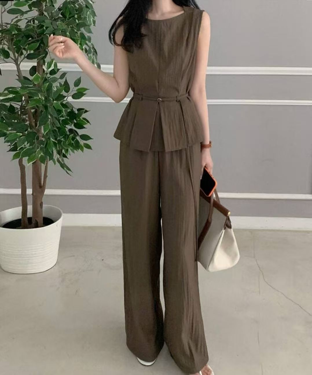 Linen Tied Tank Top